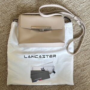 Lancaster Paris Taupe Crossbody Bag